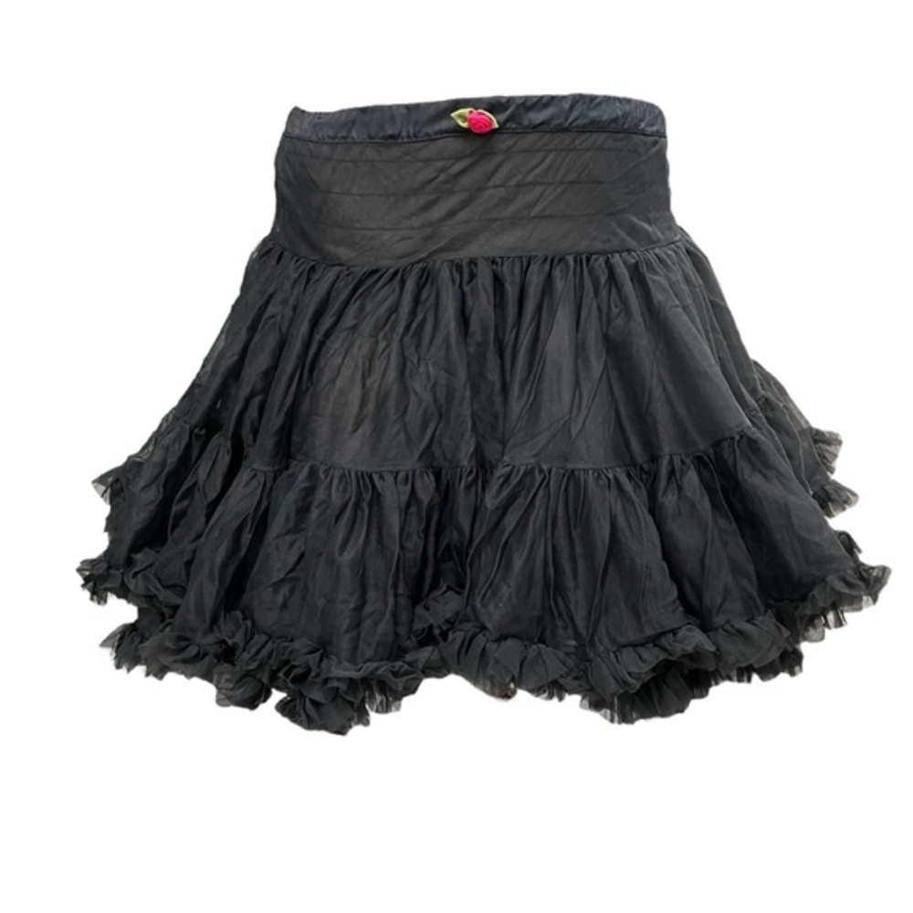 BETSEY JOHNSON Black Poofy Tulle Skirt New Romantic Petticoat